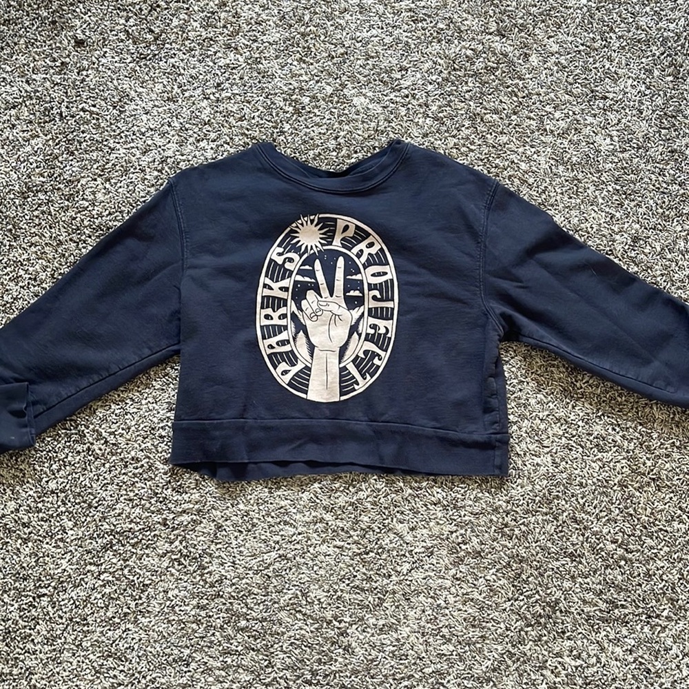 Parks project XS cropped sweatshirt